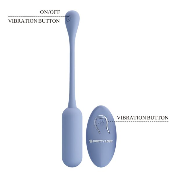 PRETTY LOVE   LECHIES  Dream chaser 5, Blue, Wireless remote control 12 vibration functions Memory function - obrazek 7
