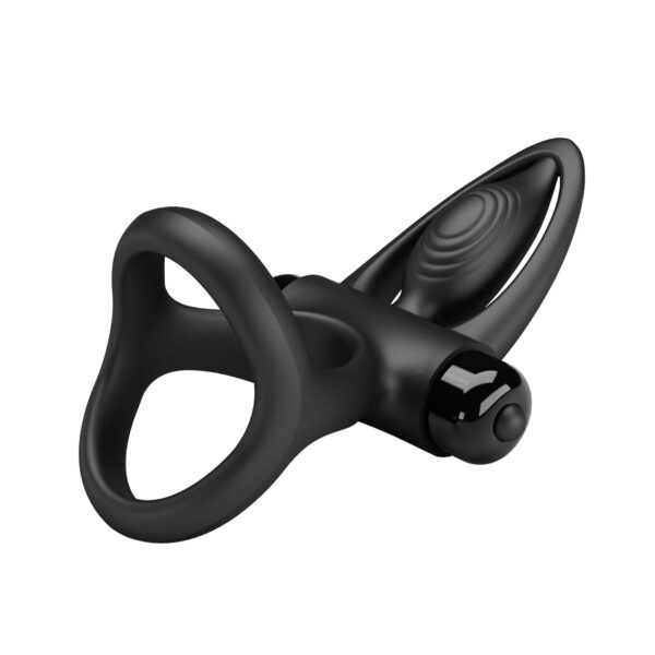 PRETTY LOVE   VIBRATION COCK RING Black, 10 vibration functions - obrazek 7