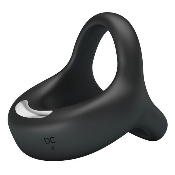 PRETTY LOVE   VIBRANT PENIS RING ELLIOTT Black, 10 vibration functions - obrazek 7