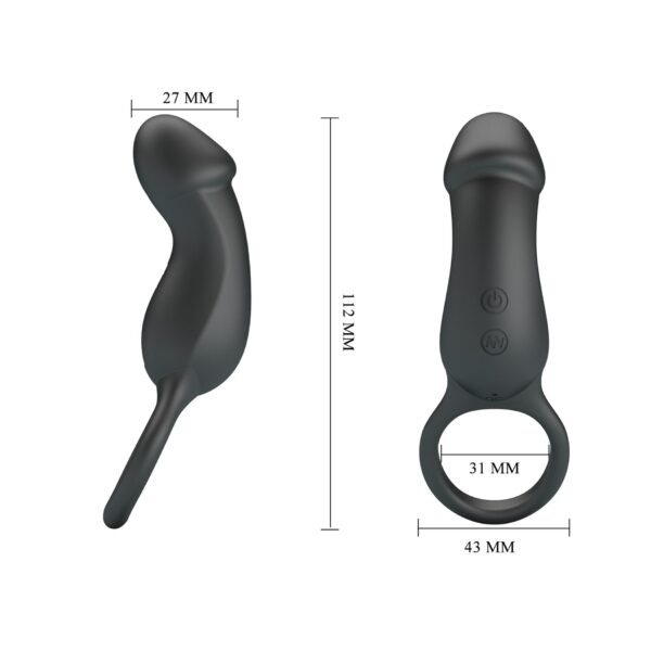 PRETTY LOVE   Trae black, 7 vibration functions Memory function - obrazek 6