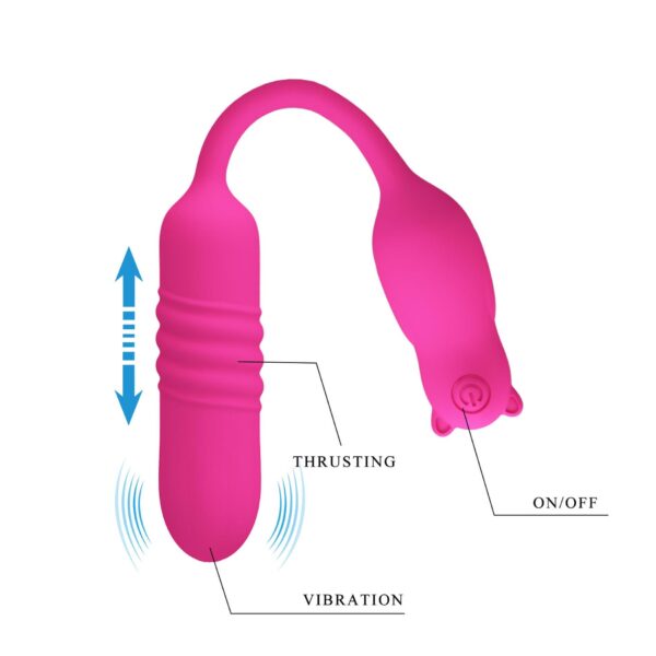 PRETTY LOVE   Nobikuma, 3 vibration functions 3 thrusting settings - obrazek 7