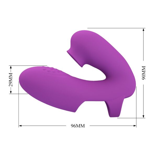 PRETTY LOVE   Super Finger ATHENA Purple, 7 vibration functions 7 tapping functions Memory function - obrazek 7
