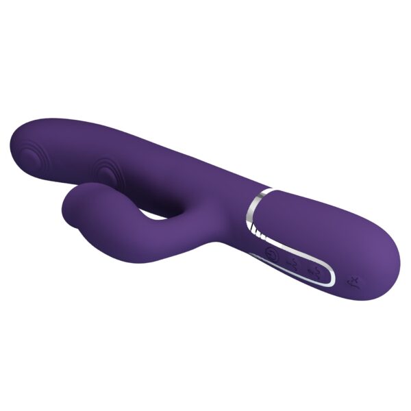 PRETTY LOVE   Gigi dark purple, 7 thumping functions 7 licking modes - obrazek 7