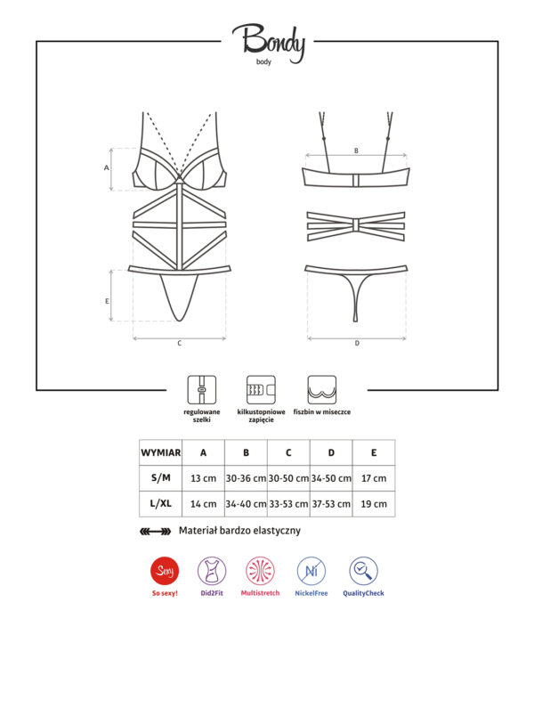 Bielizna Bondy body  S/M - obrazek 7