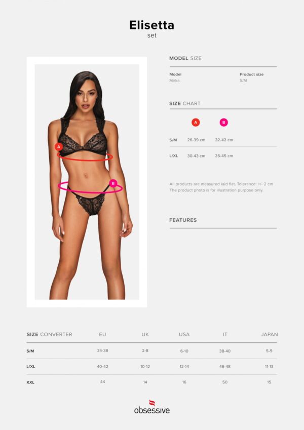 Bielizna Elisetta komplet 2 częściowy L/XL - obrazek 7