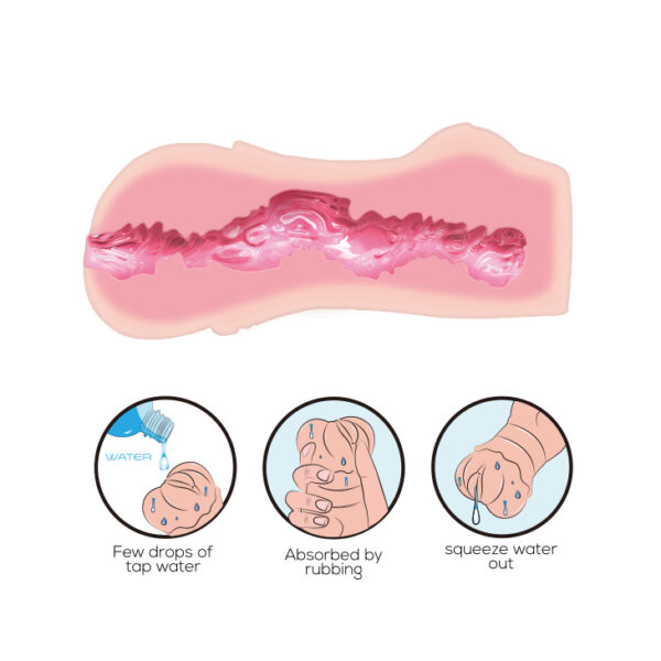 CRAZY BULL  3D VAGINA, Water lubricant - obrazek 7