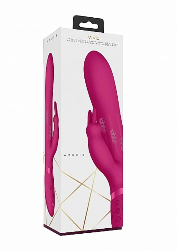 Amoris   Stimulating Beads Rabbit   Pink - obrazek 6