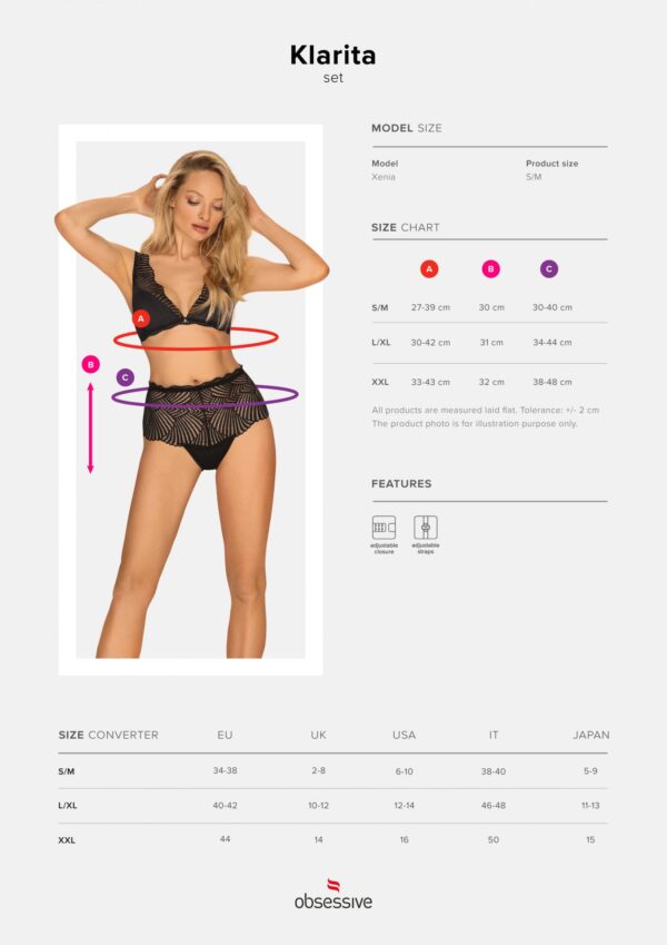 Bielizna Klarita komplet 2 częściowy 2XL/3XL - obrazek 5