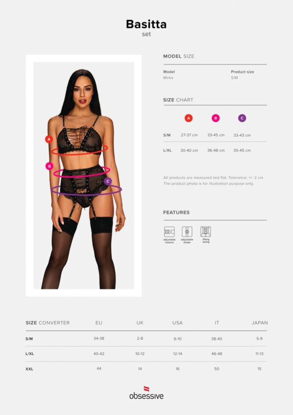 Bielizna Basitta komplet 3 częściowy L/XL - obrazek 7