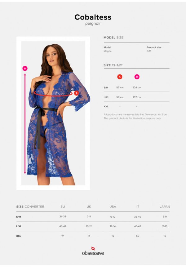 Bielizna Cobaltess peniuar L/XL - obrazek 7