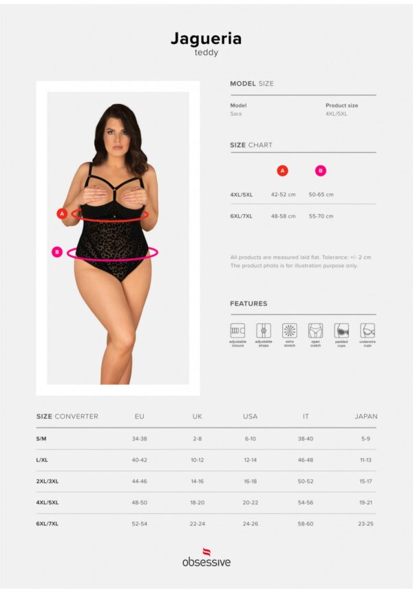 Bielizna Jagueria body otwarte 6XL/7XL - obrazek 7