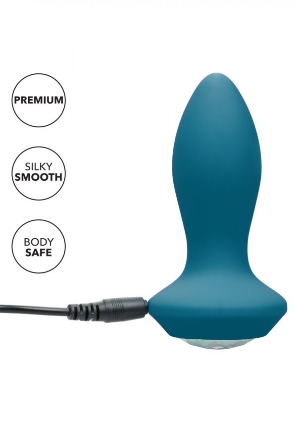 Vibrating Petite Crystal Probe Blue - obrazek 7