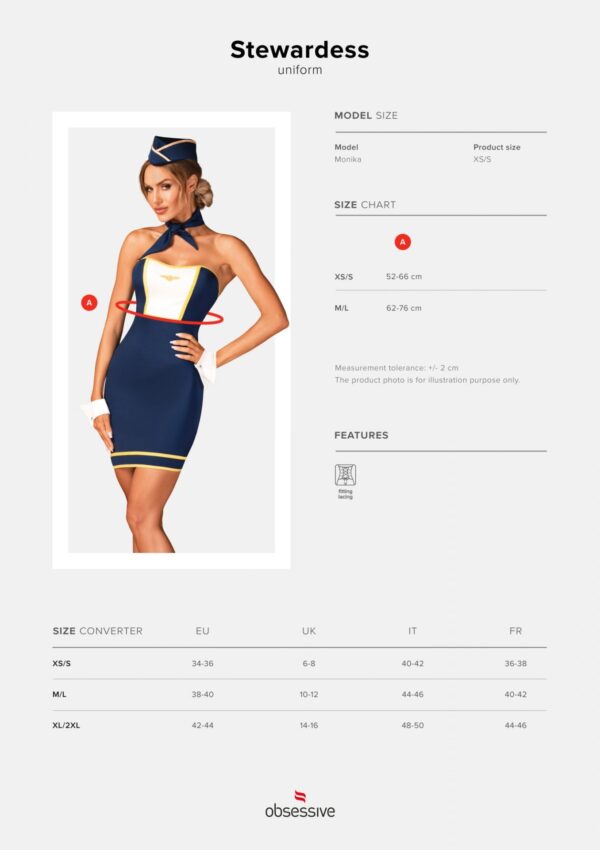 Bielizna Stewardess uniform   XS/S - obrazek 7