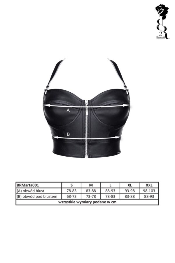 Bielizna   BRMARTA001 top czarny rozmiar XL - obrazek 8