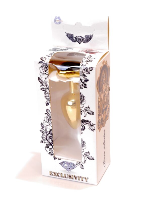 Plug Jewellery Gold  Heart PLUG  Black - obrazek 8