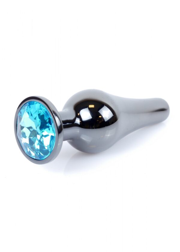 Plug Jewellery Dark Silver BUTT PLUG  Light Blue - obrazek 8