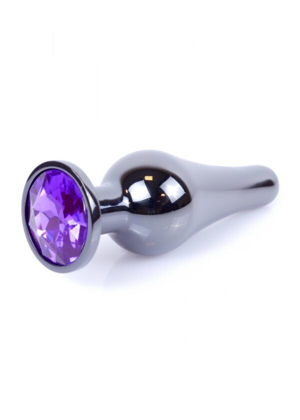 Plug Jewellery Dark Silver BUTT PLUG  Purple - obrazek 8