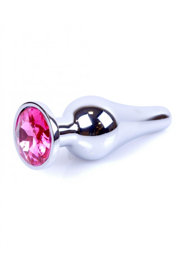 Plug Jewellery Silver BUTT PLUG  Pink - obrazek 8