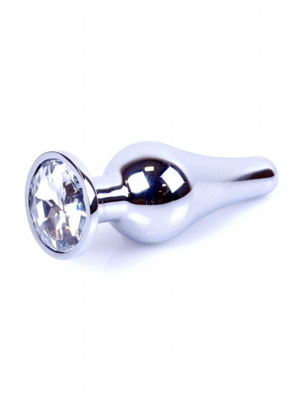 Plug Jewellery Silver BUTT PLUG  Clear - obrazek 8