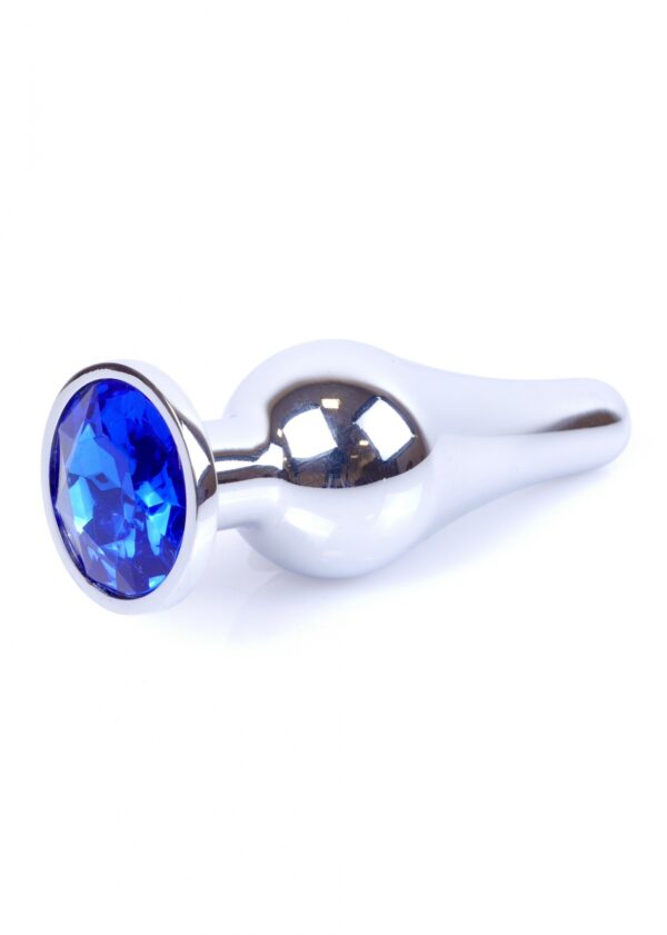 Plug Jewellery Silver BUTT PLUG  Dark Blue - obrazek 8