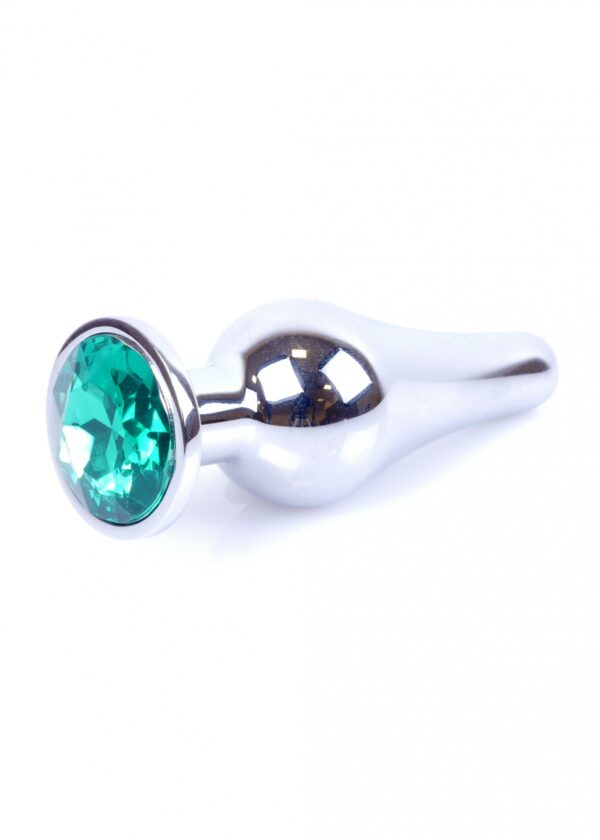 Plug Jewellery Silver BUTT PLUG  Green - obrazek 8