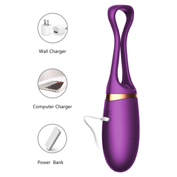 Jajko/wibr Vibrating Silicone Love EGG USB 10 Function / Voice Control - obrazek 8
