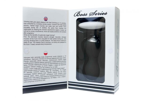 Kulki Vibrating Silicone Kegel Balls USB 10 Function / Remote control  Black - obrazek 8