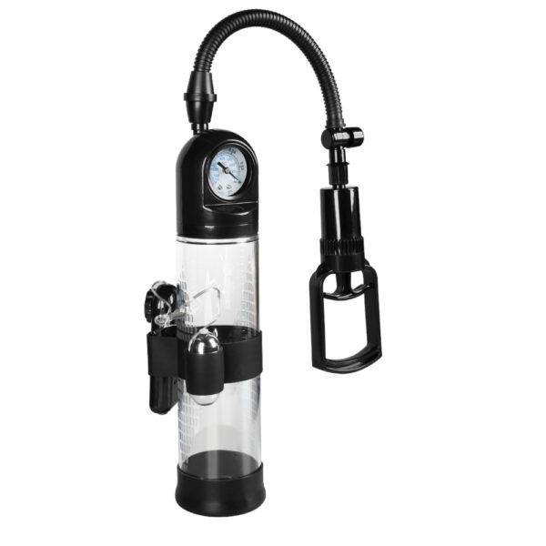 Pompka Powerpump MASTER Vibrating   Black&Clear - obrazek 8
