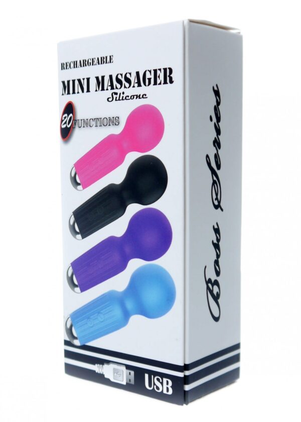 Stymulator Rechargeable Mini Masager USB 20 Functions   Black - obrazek 8