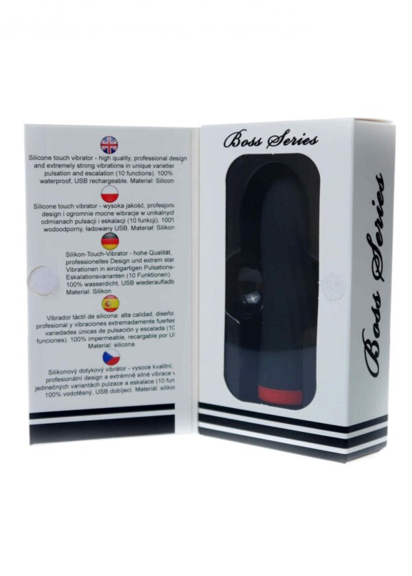 Stymulator Rechargeable Silicone Touch Vibrator USB 10 Functions   Black - obrazek 8