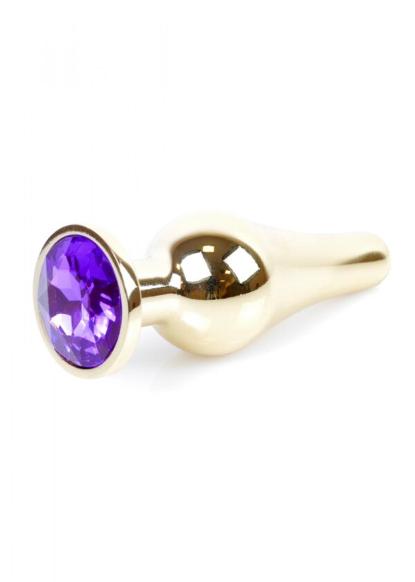Plug Jewellery Gold BUTT PLUG  Purple - obrazek 8
