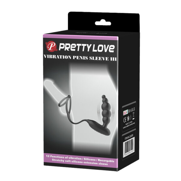 PRETTY LOVE   Vibration Penis Sleeve III - obrazek 8