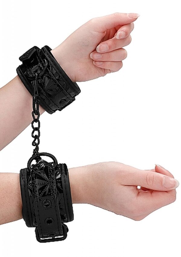 Luxury Hand Cuffs   Black - obrazek 8