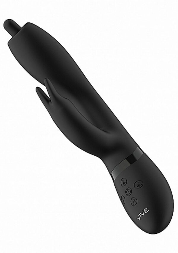 Nilo   Pinpoint Rotating G spot Rabbit   Black - obrazek 8
