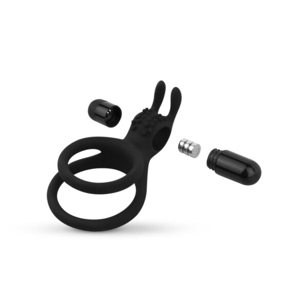Share Ring   Double Vibrating Cock Ring with Rabbit Ears - obrazek 8