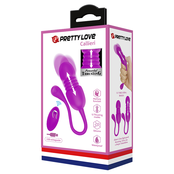 PRETTY LOVE Callieri, 12 vibration functions 12 thrusting settings Memory function Wireless remote control - obrazek 7