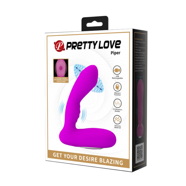PRETTY LOVE  Piper, 12 vibration functions 12 pulse wave settings - obrazek 7