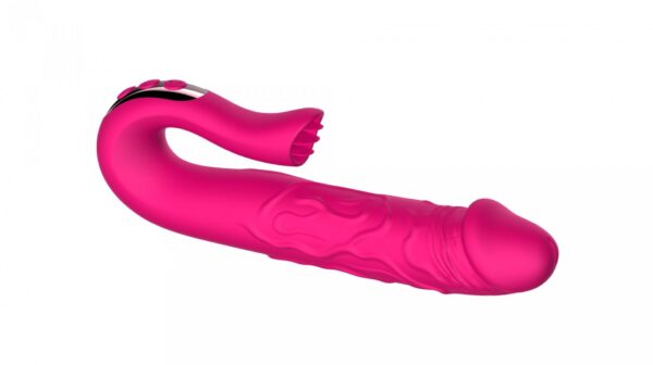 Realistic Tongue Stimulating Dildo Vibrator - obrazek 8