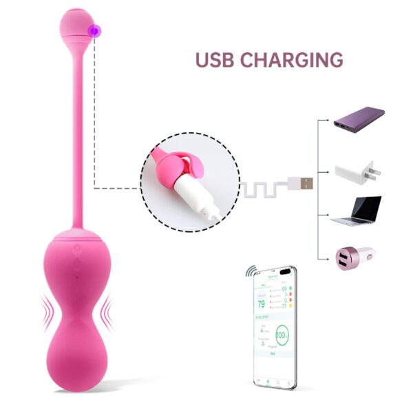 Magic Motion   Smart Kegel Master Balls Pink - obrazek 8