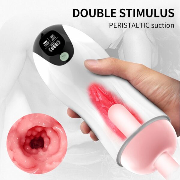 Masturbator Vibration 8 Vibration modes + Interactive function - obrazek 8