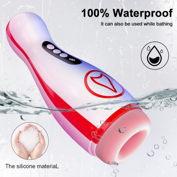 Masturbator   Vibrating  Masturbation Cup , 7 Suction Power, 7 Vibration Setting - obrazek 8