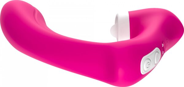 Stymulator silicone 2*9 vibration function Rose Red - obrazek 8