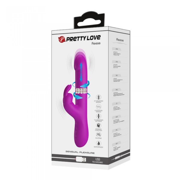PRETTY LOVE   Reese, 12 vibration functions 4 rotation functions 4 thrusting settings - obrazek 8
