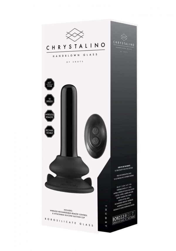 Thumby   With Suction Cup and Remote   10 Speed   Black - obrazek 8