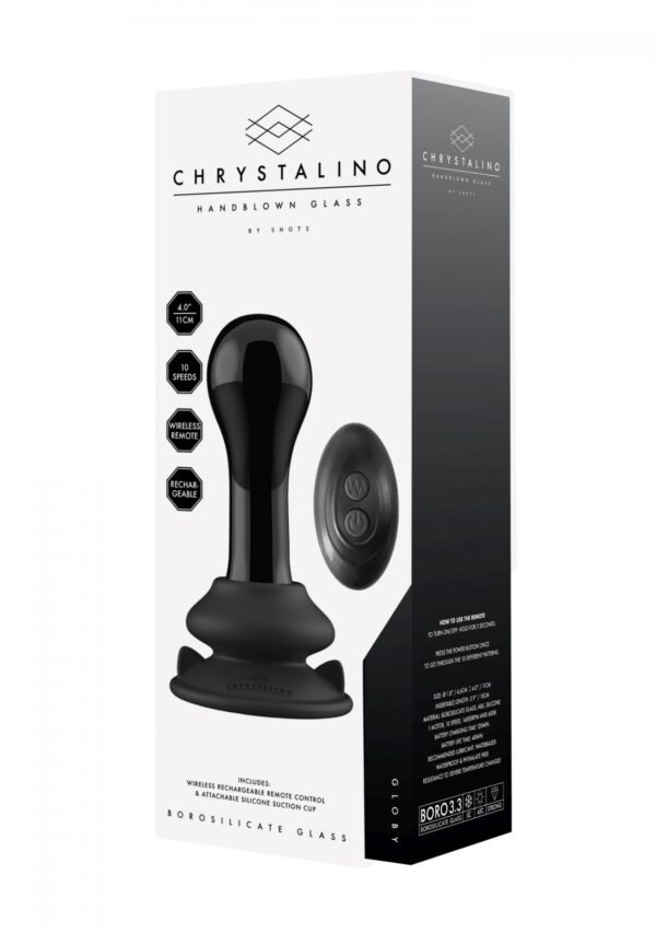 Globy   With Suction Cup and Remote   10 Speed   Black - obrazek 8