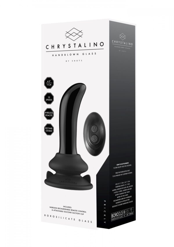 Prickly   With Suction Cup and Remote   10 Speed   Black - obrazek 8