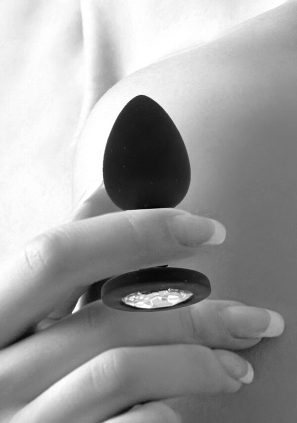 Silicone Butt Plug with Removable Jewel - obrazek 8