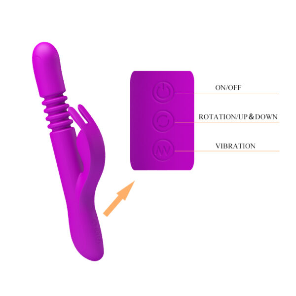 PRETTY LOVE   DONAHUE, USB, 12 vibration, 4 rotation - obrazek 7