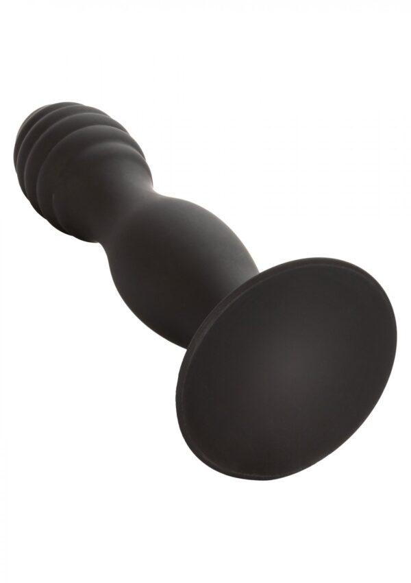 Ribbed Anal Stud Black - obrazek 8