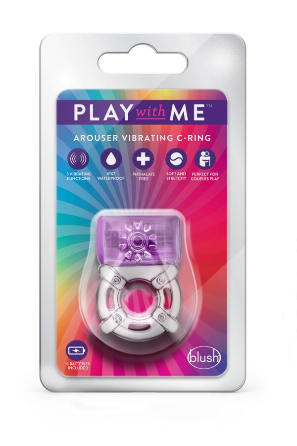 PLAY WITH ME ONE NIGHT STAND VIBRATING C RING PURPLE - obrazek 8